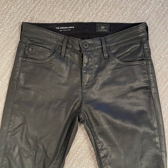 AG the legging ankle skinny leather jeans - Picture 5 of 14